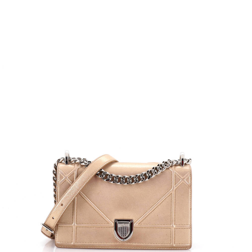 Christian Dior Small Diorama Flap Bag Iridescent Nubuck